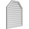 Ekena Millwork Octagonal Top Surface Mount PVC Gable Vent w/ 2"W x 1-1/2"P Brickmould Frame, 32"W x 36"H GVPOT32X3602SN - alternate 2